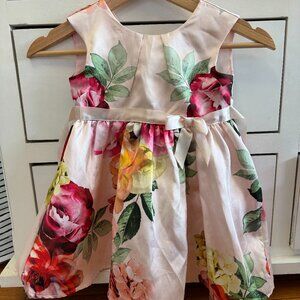Light pink floral party dress